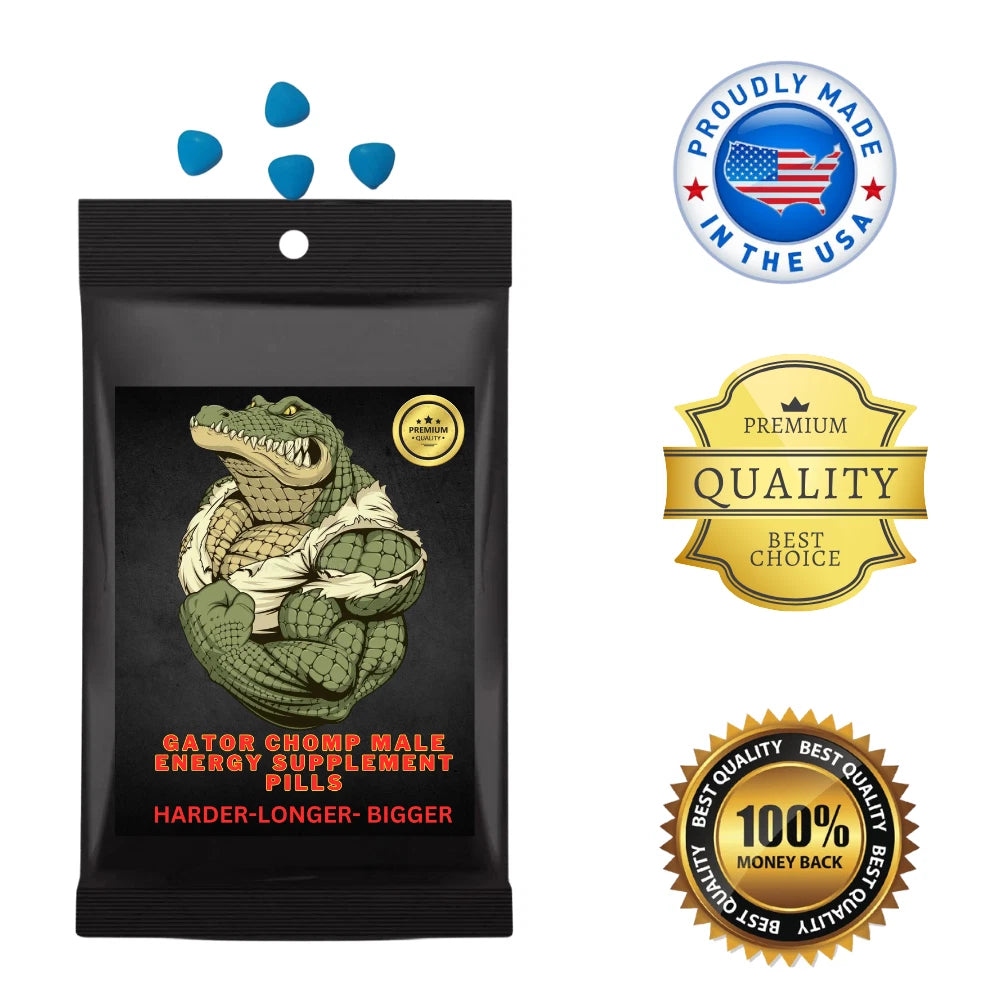 20 Gator chomp king Male Booster Pills EXTREME ENHANCE for # Him/Her!