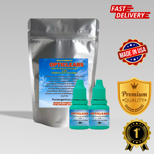 Cataract Eye Drops with 4.5% NAC, N-Acetylcarnosine 15ml Vial 2 pack!
